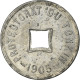 Monnaie, Tonkin, 1/600 Piastre, 1905, SUP+, Zinc, KM:1 - Viêt-Nam