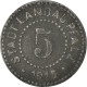 Monnaie, Allemagne, Kleingeldersatzmarke, Landau, 5 Pfennig, 1919, TTB, Zinc - Monetari/ Di Necessità