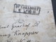 AD Preussen 1856 Stempel Ra2 Düsseldorf Nach Kettwig Faltbrief Mit Inhalt - Covers & Documents