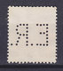 Denmark Perfin Perforé Lochung (E23) 'E.R.' Ernæringsrådet (The Nutrition Council), København Chr. X. Stamp (2 Scans) - Variétés Et Curiosités