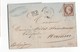 Entier Postal - France - Napoleon Nr. 16 - 40 Cent - Namur - Chanson Pere & Fils - Paris A Calais - Namur 18 SEPT 1859 - Sonstige & Ohne Zuordnung