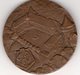 87 - ROCHECHOUART - RARE GRANDE MEDAILLE DE TABLE EN BRONZE ROCHECHOUART EN LIMOUSIN-CHATEAU-GRAVEUR QUEROLLE - Bronzen