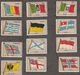 32 Reklamemarken Reklamemarke Hamburg Militär Artillerie + Landesflaggen Fahnen Drapeaux Flags - Erinofilia