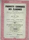 PRODUITS CHIMIQUES DES FLANDRES * GAND * GENT * 1955 * PART SOCIALE DESIGNATION VALEUR NOMINALE * - Industrie