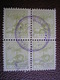 MAROC - Postes Locales - TANGER à Tétouan - N° 134 - Bloc De 4 Oblitération Violette Tanger En 1899 - Locals & Carriers