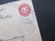 Bayern Um 1869 GA Umschlag U2 K1 Vorne Mit 3x Violetter Stempel Donauwörth Und Rücks. Violetter Stempel München - Enteros Postales