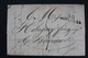 1827 TOULOUSE 30 MARQUE LINEAIRE POUR BORDEAUX TAXE MANUSCRITE 4 DECIMES CAD ARRIVEE 20/12/1827 - 1801-1848: Precursors XIX