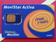 SPAIN SIM GSM Telefonica Movistar ACTIVA Real Chip Of This Card ? Cut Chip - Numbers Back USIM RARE Used (BH1219b - Telefonica