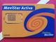 SPAIN SIM GSM Telefonica Movistar ACTIVA Orange Cut Chip 2 - Numbers Back USIM RARE Used (BH1219b - Telefonica