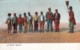 'A Black Guard' Black Americana Theme, Young Black Men In A Line C1900s Vintage Postcard - Black Americana