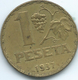 Spain - Republic - 1 Peseta - 1937 - KM755 - "La Rubia" - 1 Peseta