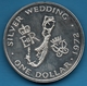 BERMUDA 1 Dollar 1972 Silver Wedding  Argent Silver 0.500  KM# 22 - Bermudas