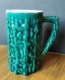 Portugal Caneca Em Cerâmica Vidrado Verde Com Relevo Tasse Céramique émaillée Verte Avec Relief Green Glazed Ceramic Mug - Cups