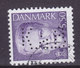 Denmark Perfin Perforé Lochung (K05) 'K.a.B.' København Almindelige Boligselskab ERROR Variety Missing Pins In 'K' & 'B' - Errors, Freaks & Oddities (EFO)