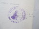 Griechenland Um 1937 MiF Mit Soziale Fürsorge Nr. 58b Und Violettem Stempel Nach Burscheid - Brieven En Documenten