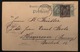 Réemploi Carte Postale Allemande Avec Timbres Allemand Annulé Et Sage N°103 De Cherbourg Pour Hannovre Amusant !! - 1898-1900 Sage (Tipo III)