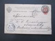 Russland 1895 Ganzsache Stempel K2 Mockba / Moskau Firmenstempel S. Dankin Moscou Nach Nürnberg - Cartas & Documentos