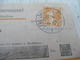 Lettre France Contre Remboursement 5 C Semeuse Orange Bi Lingue Allemand Alsace Lorraine 1923 - Covers & Documents