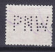 Denmark Perfin Perforé Lochung (P32) 'PNW' P. N. Westergaard, København Lion Arms Stamp (2 Scans) - Variétés Et Curiosités