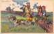 CPA LITHO ILLUSTRATEUR CASTELLI ENFANT CHEVAL JOCKEY ARTIST SIGNED CHILD HORSE DEGAMI ( PLI - CREASE ) - Castelli