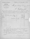 Facture Avec Oblitération SECHERIE DE MORUES BEGLES Commission Consignation ANDRIEU FILS - 1800 – 1899