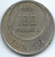 Tunisia - Muhammad VIII - 100 Francs - AH1370 (1950) - KM276 - Tunisia