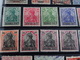 Delcampe - SAAR SAARGEBIET AVEC SURCHARGE EN BANDE, PAIRE, VARIETE, MILLESIME LOT DE 132 TIMBRES NEUF SANS GOMME ET OBLITERES (C.B) - Collections, Lots & Series