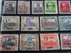 Delcampe - SAAR SAARGEBIET AVEC SURCHARGE EN BANDE, PAIRE, VARIETE, MILLESIME LOT DE 132 TIMBRES NEUF SANS GOMME ET OBLITERES (C.B) - Collections, Lots & Series