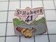 416c Pin's Pins / Beau Et Rare / THEME : ALIMENTATION / FAUX BEURRE ST HUBERT 41 - Alimentation