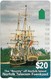 Norfolk Isl. - Telstra (Anritsu) - The 'Bounty' Ship (SCC Issue), 1994, 20$, 11.000ex, Mint - Norfolkinsel