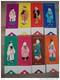 Lot 8 Personnages Carton Tissu Costumes Immortels Mythologie Chinoise Chine Couture Mode - Toneel & Vermommingen