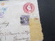 USA 1920 Registered Letter / GA Umschlag Rückseitig Mit 10x American Red Cross Marke Merry Christmas - Cartas & Documentos