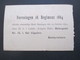 Dänemark 1891 Ganzsache P 17 Mit Gedrucktem Text Foreningen 18. Regiment 1864 Kongens Klub Ostergade - Storia Postale