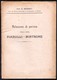 RELAZIONE DI PERIZIA PER  CAUSA INTENTATA DA IMPRENDITORE AGRICOLO A PROPRIETARIO DI FRANTOIO OLEARIO - 1916 - CORATO - Other & Unclassified