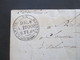 Schweiz Vorphila 1823 Brief / Dokument Mit Prägesiegel Und Stempel Canton De Geneve De 8. A. 10000 2. FL. 6S - ...-1845 Prephilately