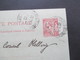 Delcampe - Monaco Ca. 1891 -1905 Postkarten / 1x Umschlag Mit Aufdruck Taxe Reduite / Carte Lettre Und 1x Streifband Insgesamt 6 St - Briefe U. Dokumente