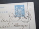 Frankreich 1901 GA Verwendet In Algerien Stempel Marseille D` Alger / Französische Kolonie An Das Deutsche Konsulat - 1898-1900 Sage (Type III)