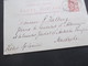 Frankreich 1901 Carte Postale Stempel Marseille D'Alger An Das Deutsche Konsulat In Mustapha Algerien Mit Ank. Stempel - Lettres & Documents