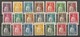 Portugal Madeira Afinsa 41/61 Complete Set Ceres MNH / ** 1929 (2 Values With Brown Spots! See Pictures) - Unused Stamps