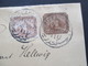 Ägypten 1900 Ganzsache / Streifband Mit Zusatzfrankatur Stempel Alexandrie Nach Brandenburg Havel Gesendet - 1866-1914 Khedivato De Egipto