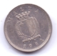 MALTA 1991: 10 Cents, KM 96 - Malta