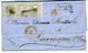 Espagne 1872 Lettre De ZARAGOZA à  LARROQUE D OLMES  3 X 12c Amédée Unif N° 122   LC72D - Covers & Documents