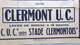 63- CLERMONT FERRAND- LIMOGES- RARE AFFICHE RUGBY- STADE MATCH LIMOGES E.C CONTRE CLERMONT U.C-IMPRIMERIE REIX - Posters