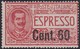 Italy   .    Yvert   .  Express 8  Minor Stain On Gum  ( 2 Scans )   .    **   .  Neuf SANS Charniere  .   /  .    MHH - Eilpost/Rohrpost