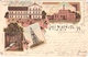 Gruss Aus MARNITZ Color Litho Molkerei Gasthof Stüwe Quelle Aussichtsturm Gelaufen 11.4.1898 - Parchim