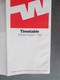 THE WESTERN AIR FORCE, USA, TIMETABLE 1982 - Monde