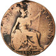 Monnaie, Grande-Bretagne, Victoria, 1/2 Penny, 1901, B+, Bronze, KM:789 - C. 1/2 Penny