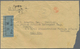Japanische Besetzung  WK II - China - Zentralchina / Central China: 1942, Air Mail Stamp 20s/$1 With - 1943-45 Shanghai & Nanjing