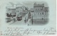 Gruss Aus BERNBURG Neue Saalebrücke Belebt Straßenbahn Tram Mondschein Karte Gelaufen 24.12.1899 - Bernburg (Saale)
