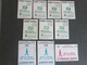 NATIONAL FOOTBALL ASSOCIATIONS, 9 STICKERS, AND CORDOBA STADIUM ARGENTINA - Trading Cards